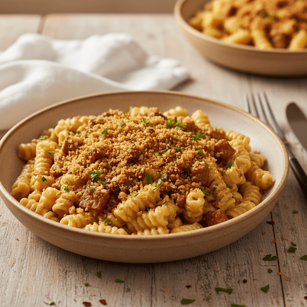Tofu-Pasta mit Knusperkruste - Thermomix Rezept