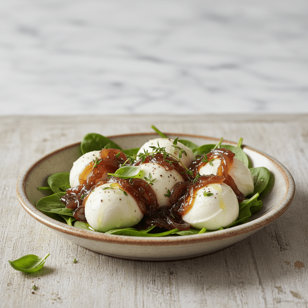 Mozzarella mit Balsamico-Zwiebeln - Thermomix Rezept